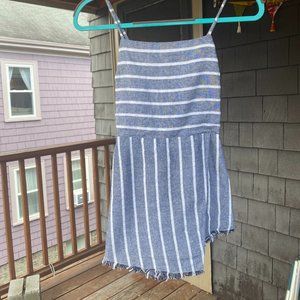 Light Blue American Threads Romper (Small)